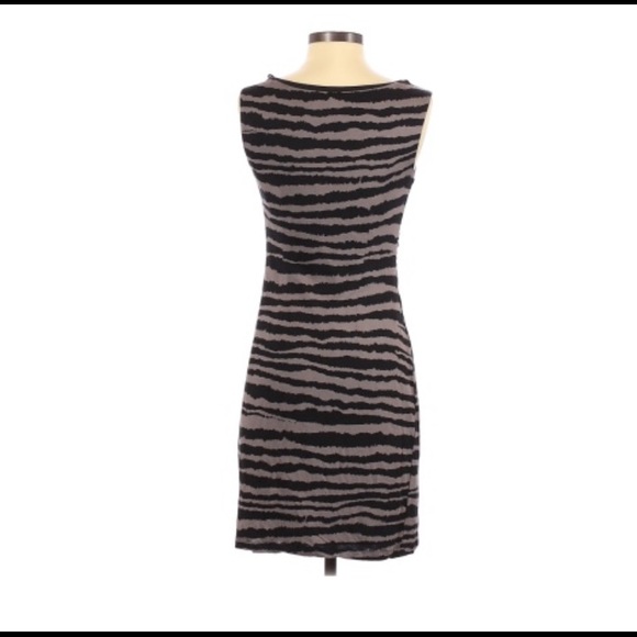 LOFT RUCHED SLEEVELESS STRIPED DRESS 👗 Size XSP - Picture 2 of 9